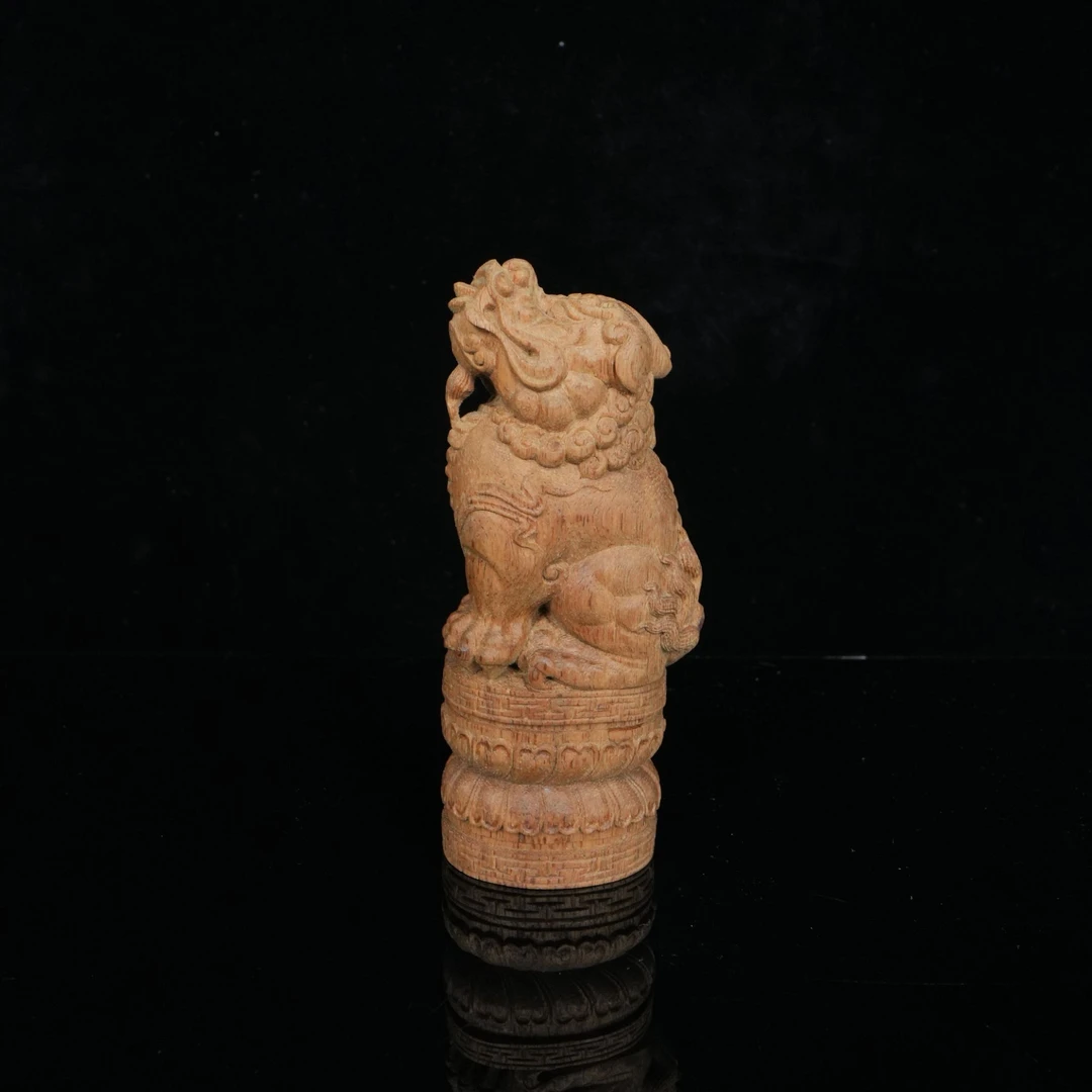 A6725 文莱沉香土沉软丝瑞兽 4.5x4x12cm  87.3g