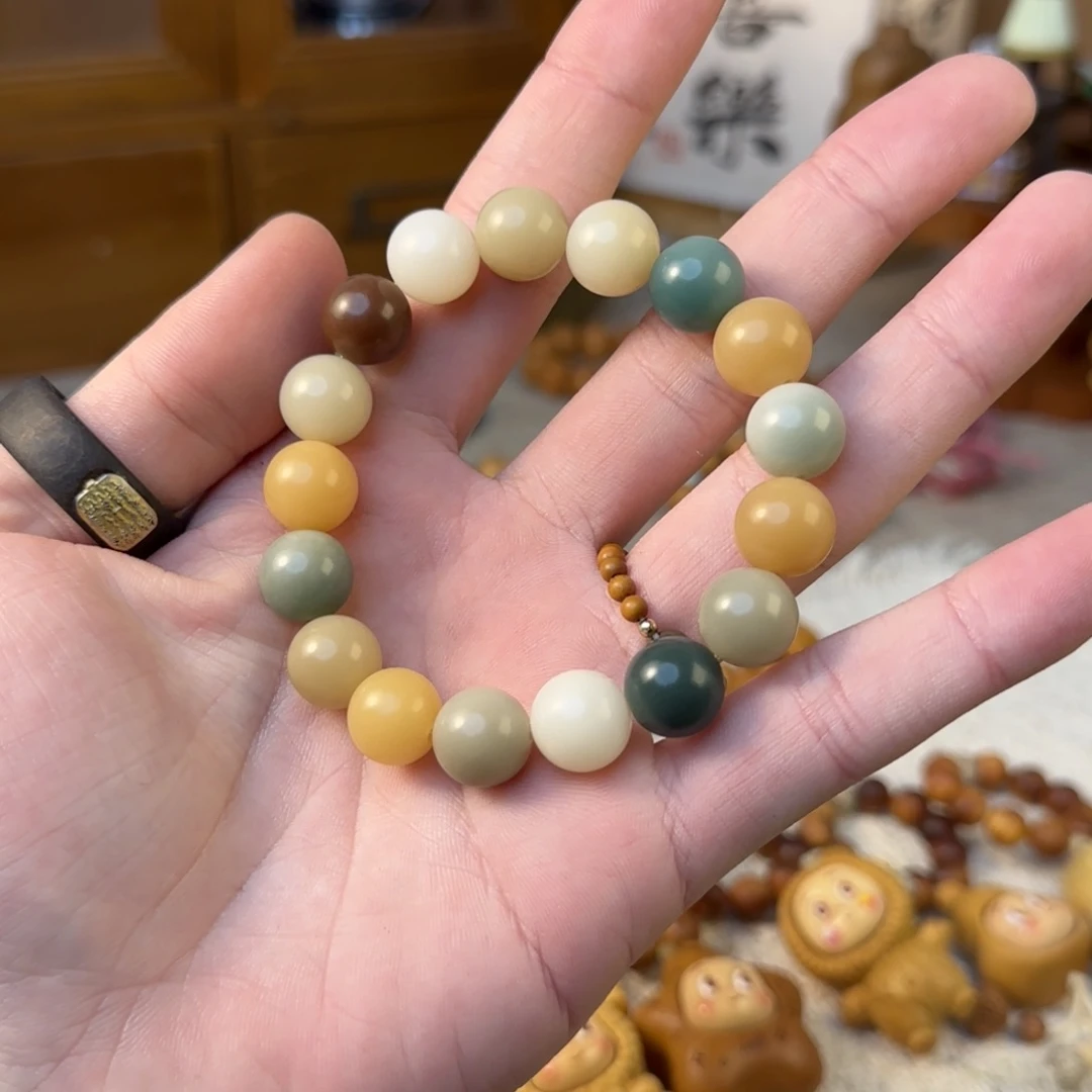 非洲檀香无事牌多宝菩提根单圈