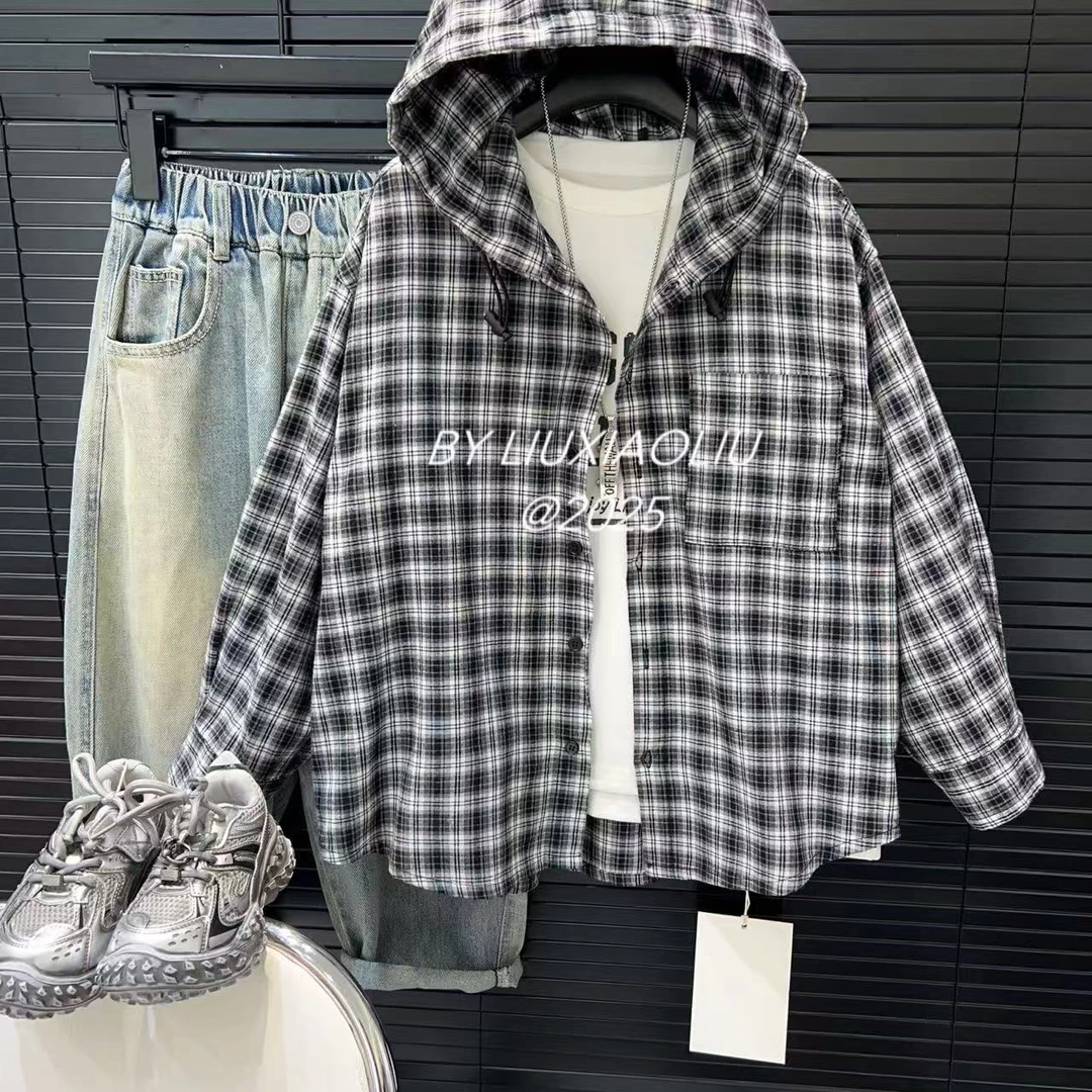 杭州六小六正版 BY LIUXIAOLIU春季儿童格子外套15666