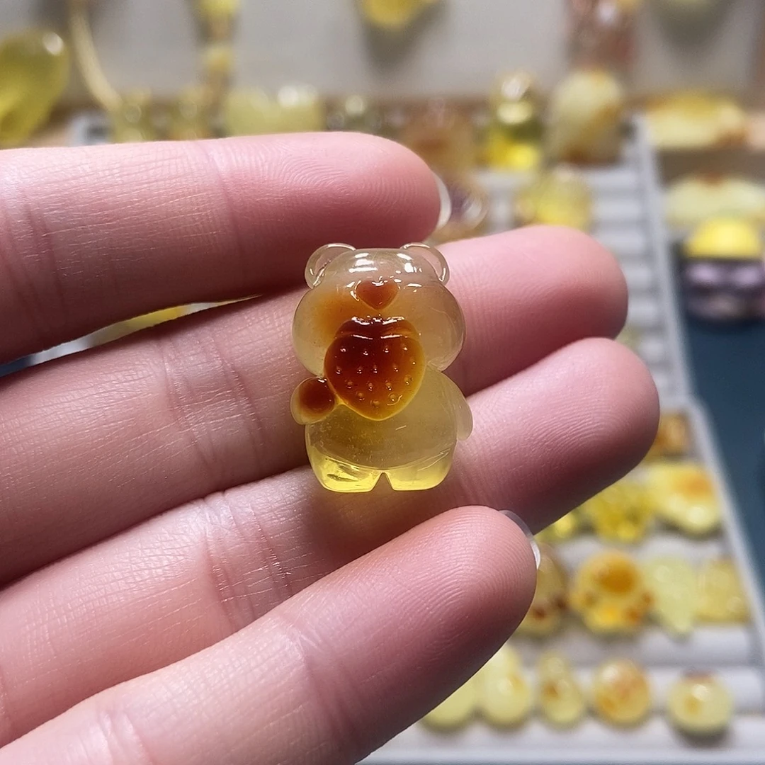 琥珀未镶嵌裸石天然琥珀蜜蜡