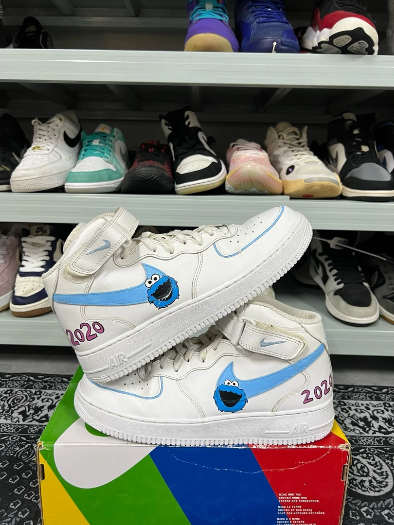95新 maje 44码/af1纯白定制休闲鞋/二手正品