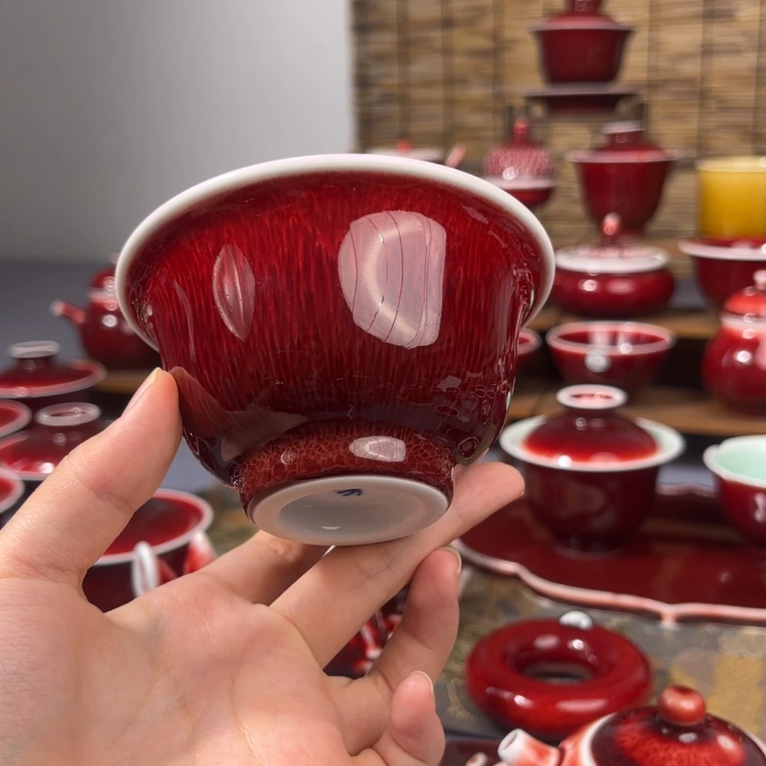 景德镇陶瓷 压手杯