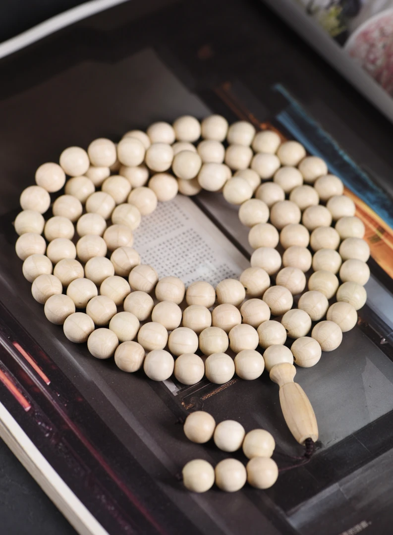 五台山六道木原色1.0*108颗，天然楞纹梅花印六道纹，产自佛教胜地