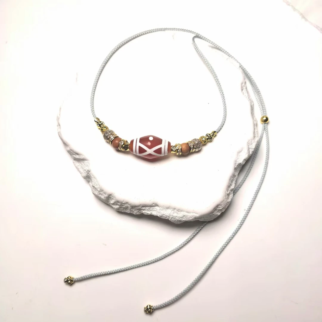 岚宫措｜金刚星辰天珠项链 L890