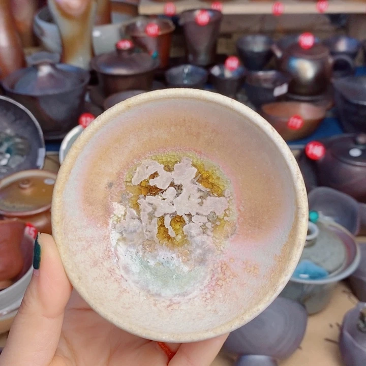 杯子纯手工柴烧裸烧茶器