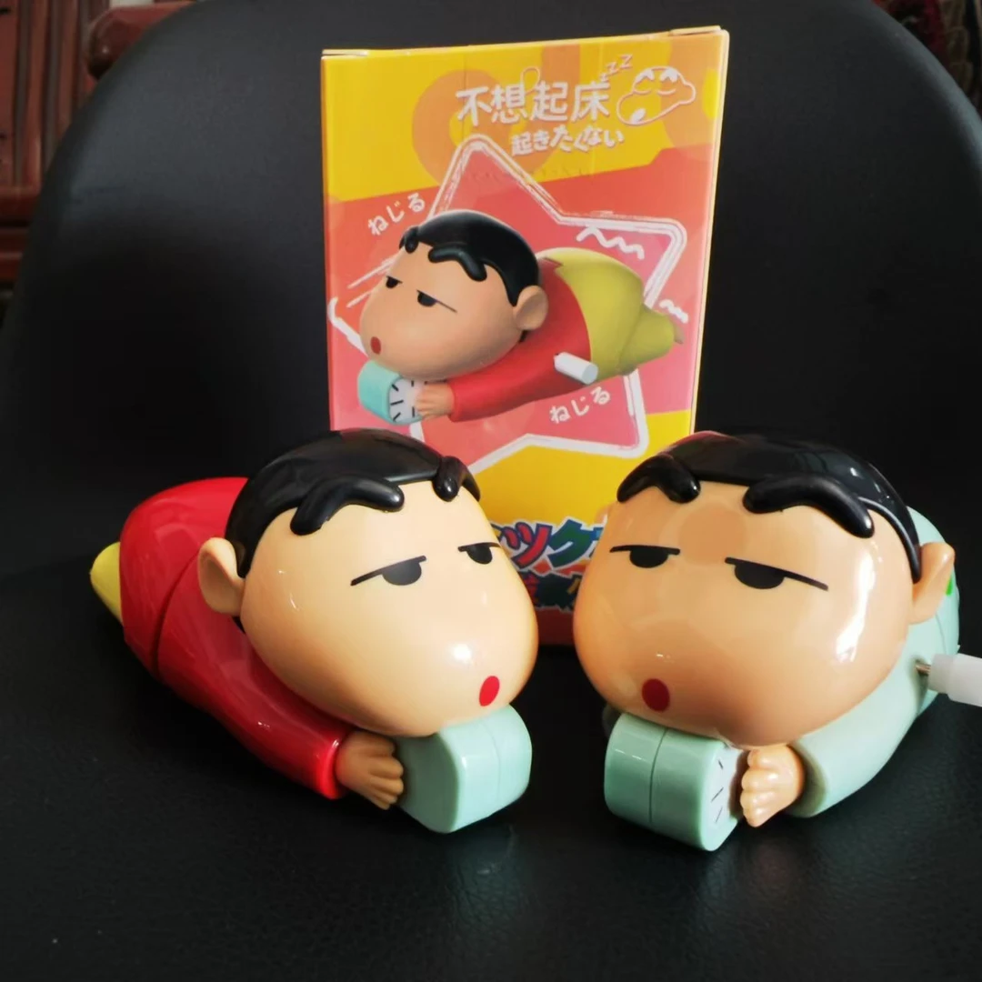 新品蜡笔小新动感生活盲盒可动潮系列玩手发条玩具摆件玩偶礼物