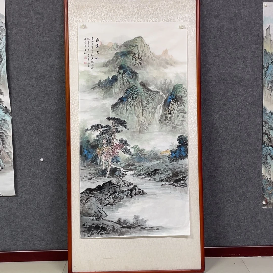 国画四尺138.69画芯 不带框 带合影 李祥云老师作品 捡漏
