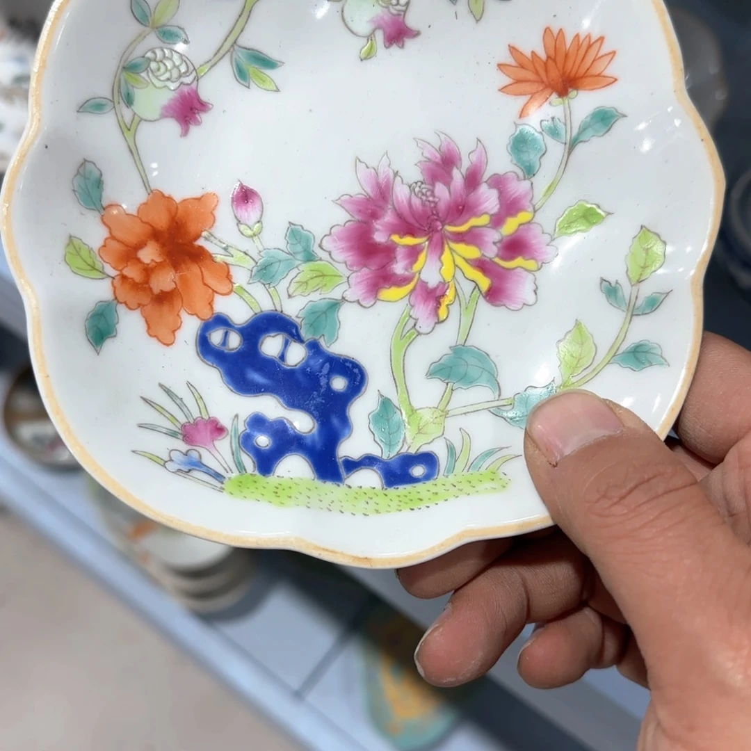 瓷片摆件手绘瓷器全部处理