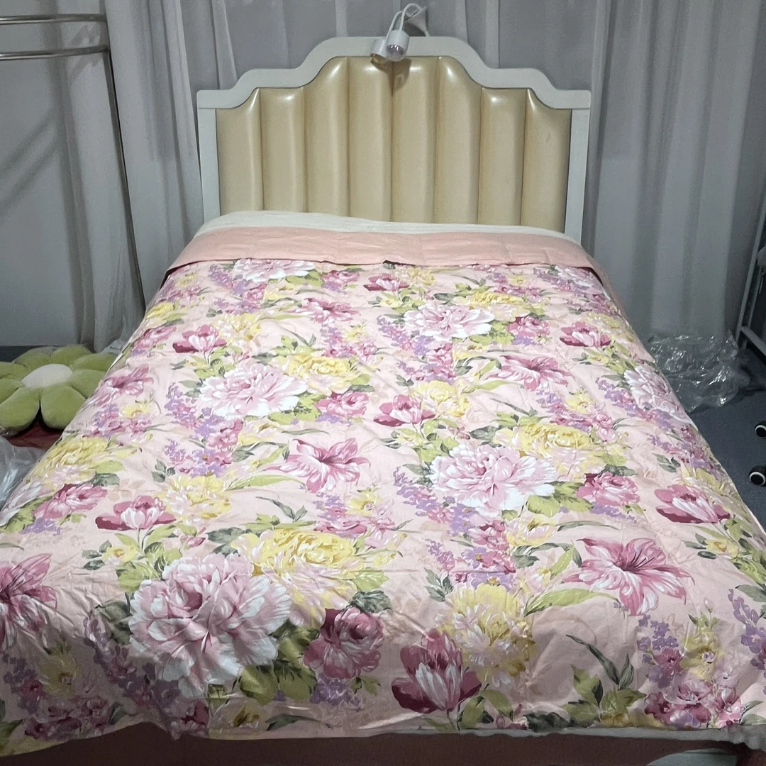 《小华》约200*230粉色百花齐放款羽绒夏季被不发礼盒