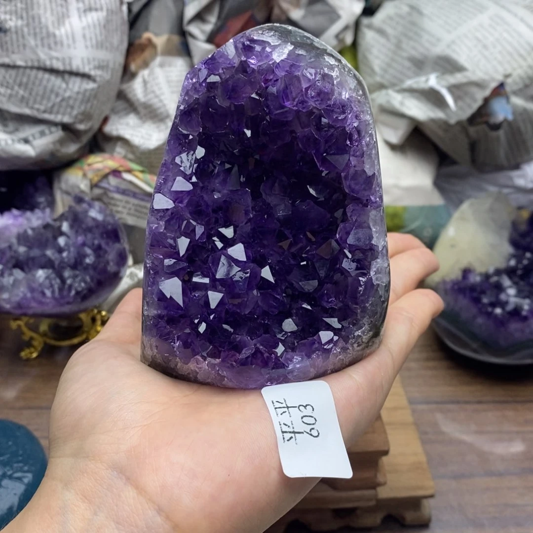紫晶珠宝半成品未镶嵌