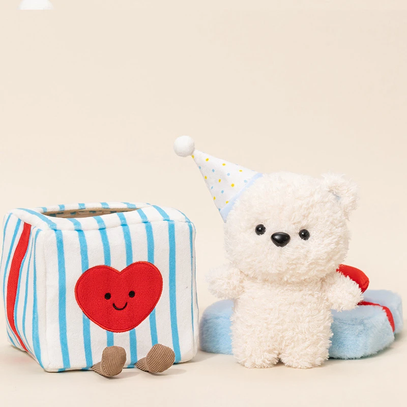 七夕情人节小熊玩偶爱心礼盒创意生日礼物送女生闺蜜女友
