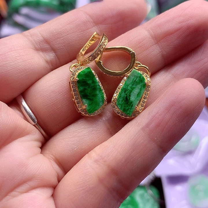 颈饰银S925镶嵌翡翠翡翠