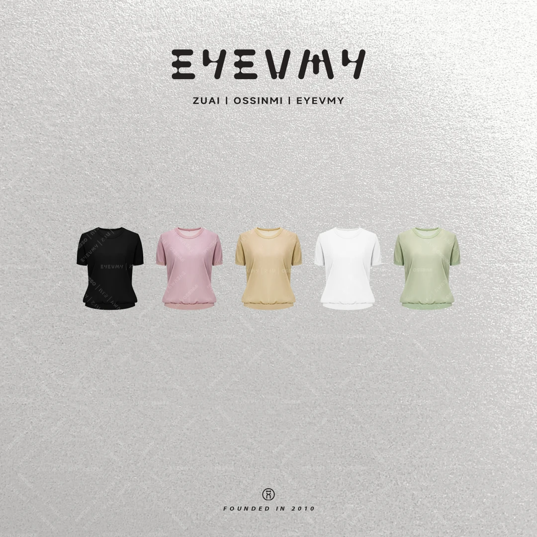 【三醋酸清凉T】莱赛尔软糯冰爽老钱法式短袖WT51FYQ110