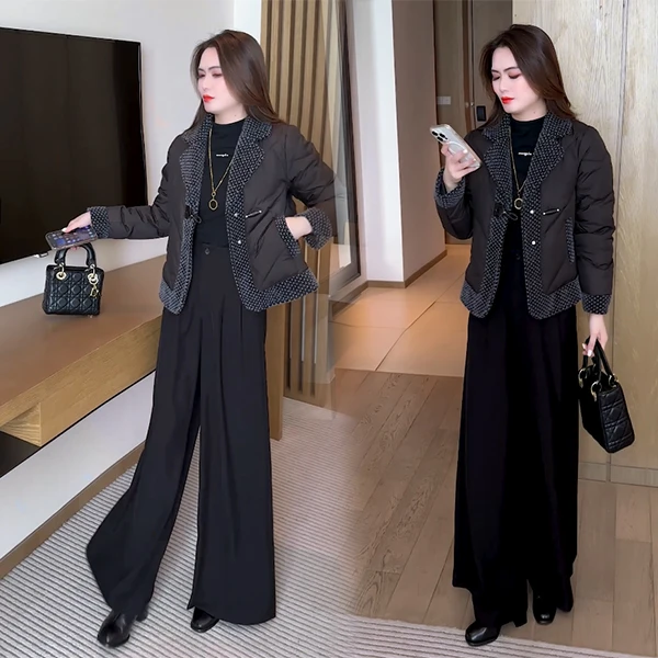 【季颜品牌】冬季新品穿搭面包服气质显瘦休闲时尚宽松外套109