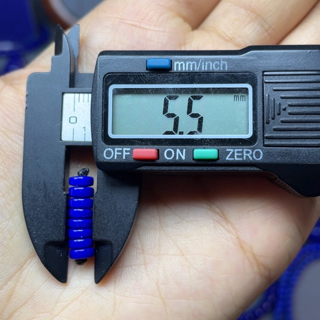 青金石未镶嵌5mm隔片配饰