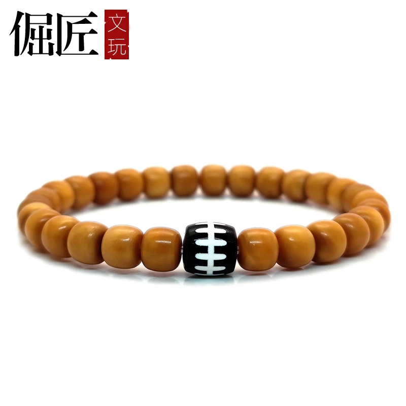 倔匠・金刚锁/PYU珠龙脊菩提男士手串单圈文玩老型佛珠念珠盘串