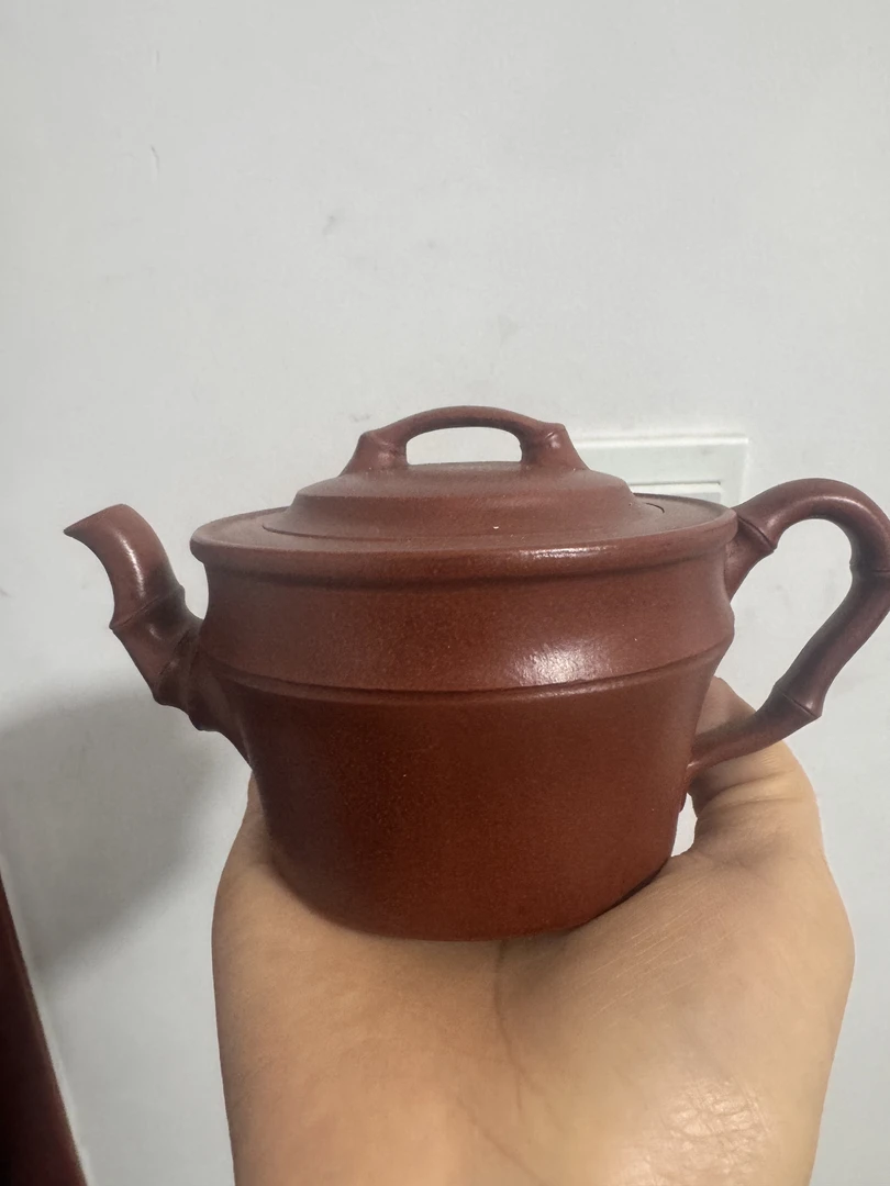 原矿紫砂壶宜兴竹节壶200毫升茶具
