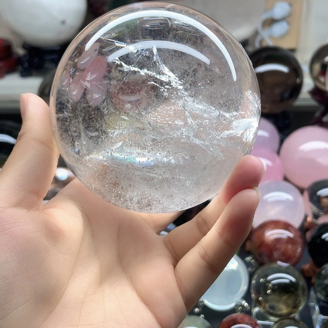 关***藏水晶珠宝半成品未镶嵌白水晶卡9A530