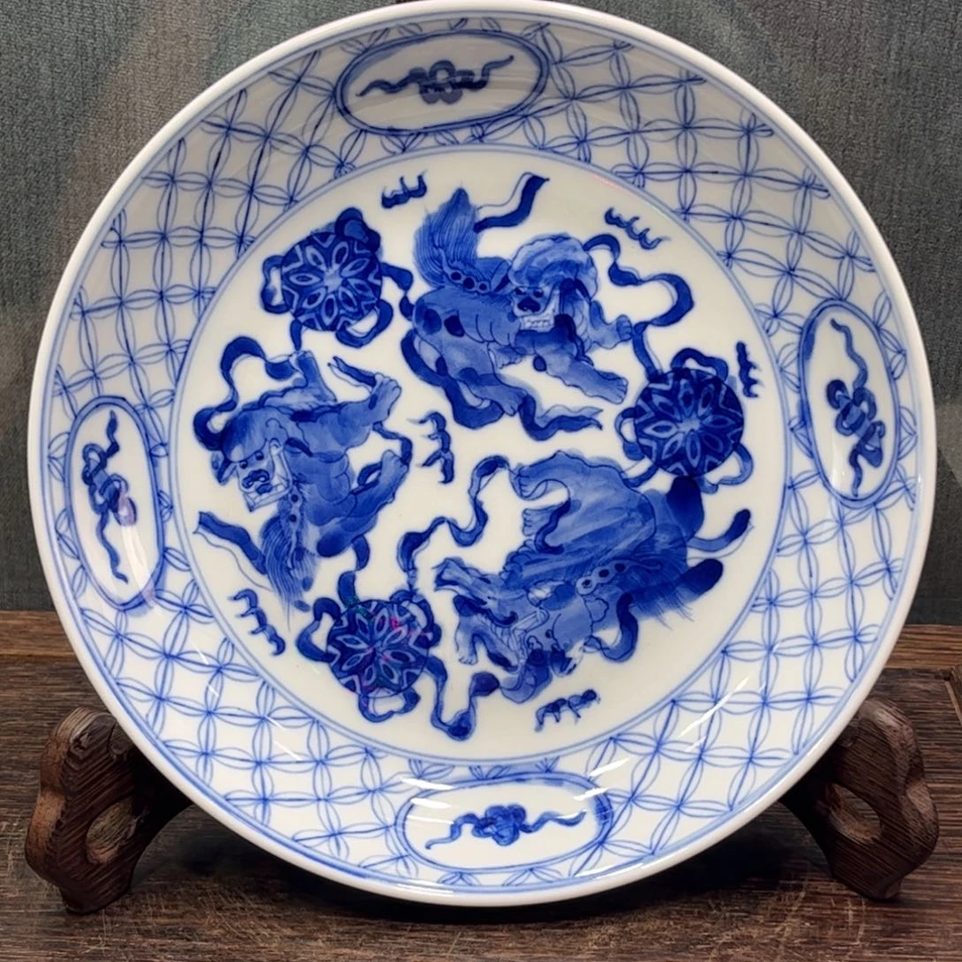 广***司摆件瓷器工艺品摆件青花