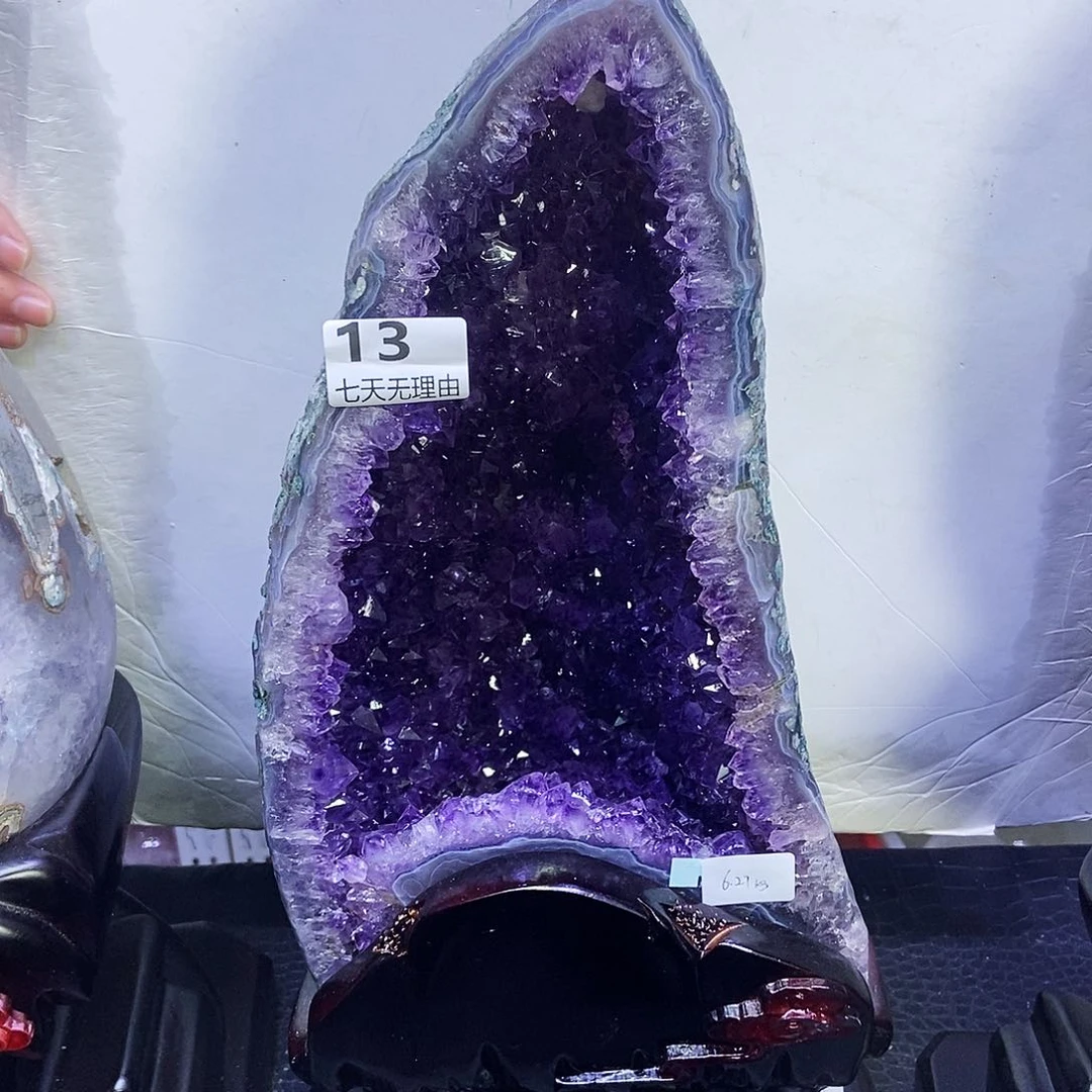未镶嵌大型摆件（非配饰）紫晶晋****发