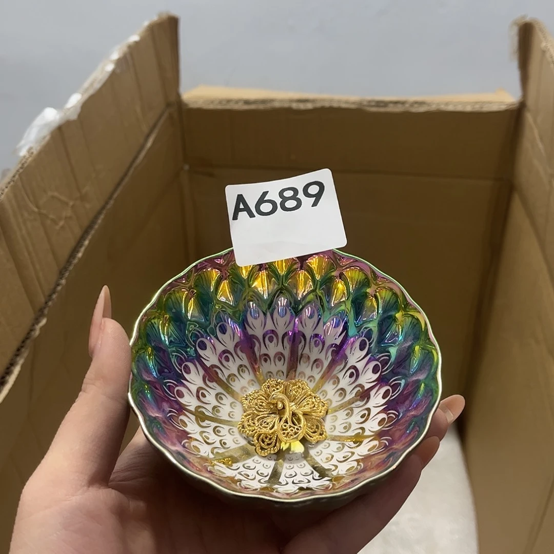 瓷片茶摆件工艺品摆件666