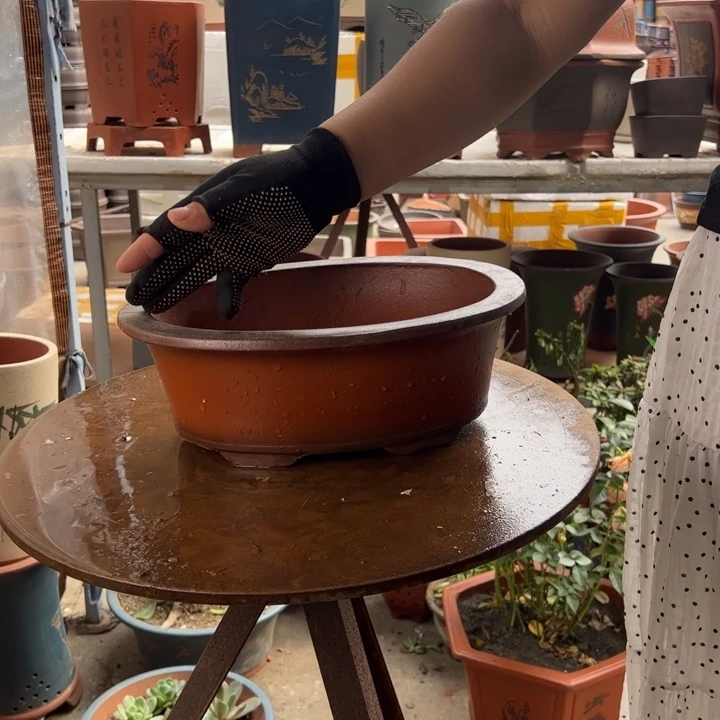 宜兴紫砂花盆A483