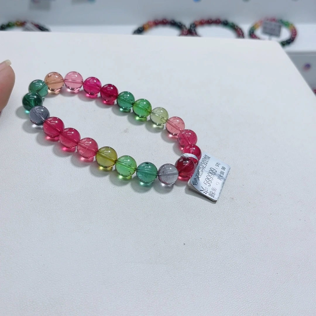 未镶嵌手链碧玺多样性发一条