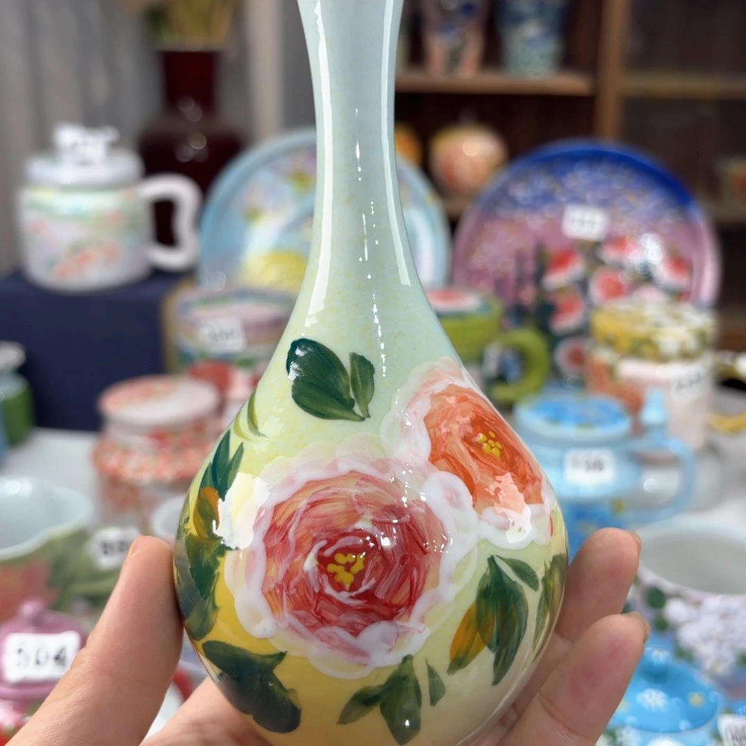 景德镇手绘高温釉下彩陶瓷茶具