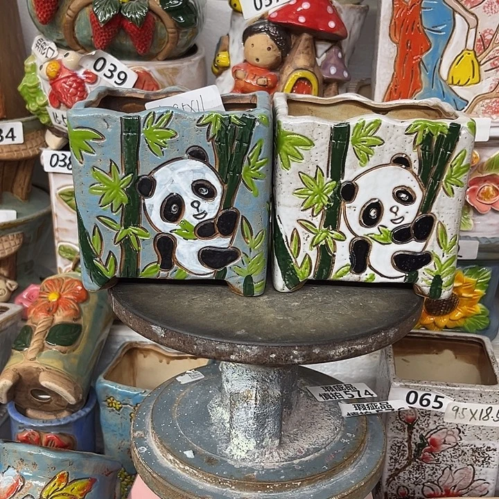 粗陶材质多肉花盆