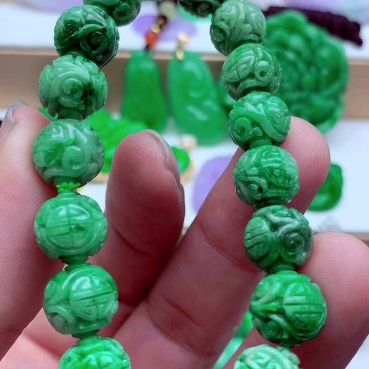 翡翠未镶嵌手链手串