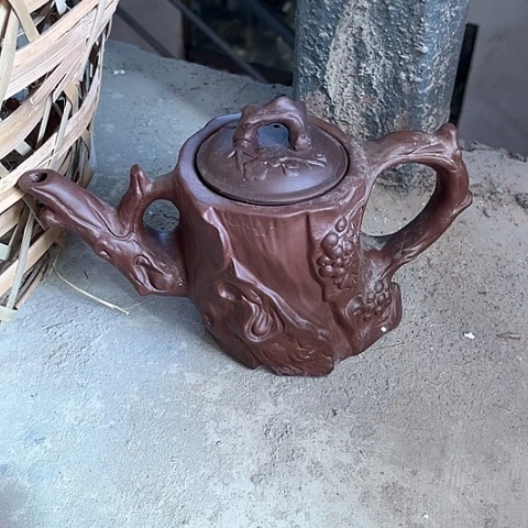微瑕，不能明火，泡茶壶古木盖子不配套