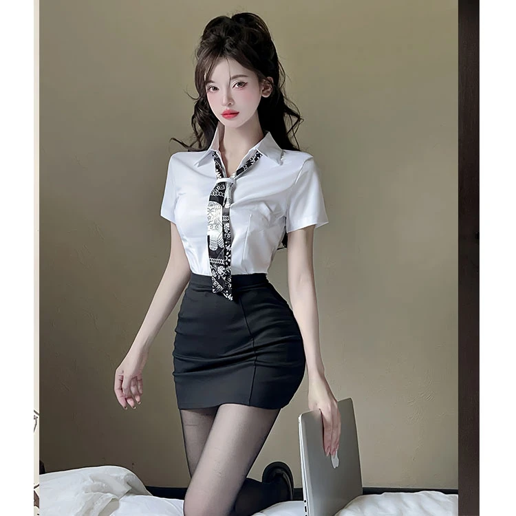 足疗技师工作服气质套装衬衣酒店前台KTV服务员工装制服足浴套装