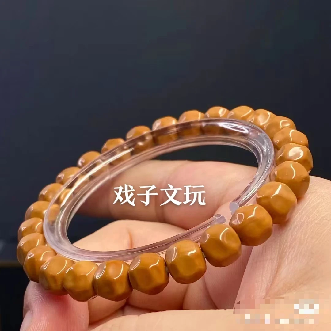核桃猴头麦糖无相精品手串全品(素圈)