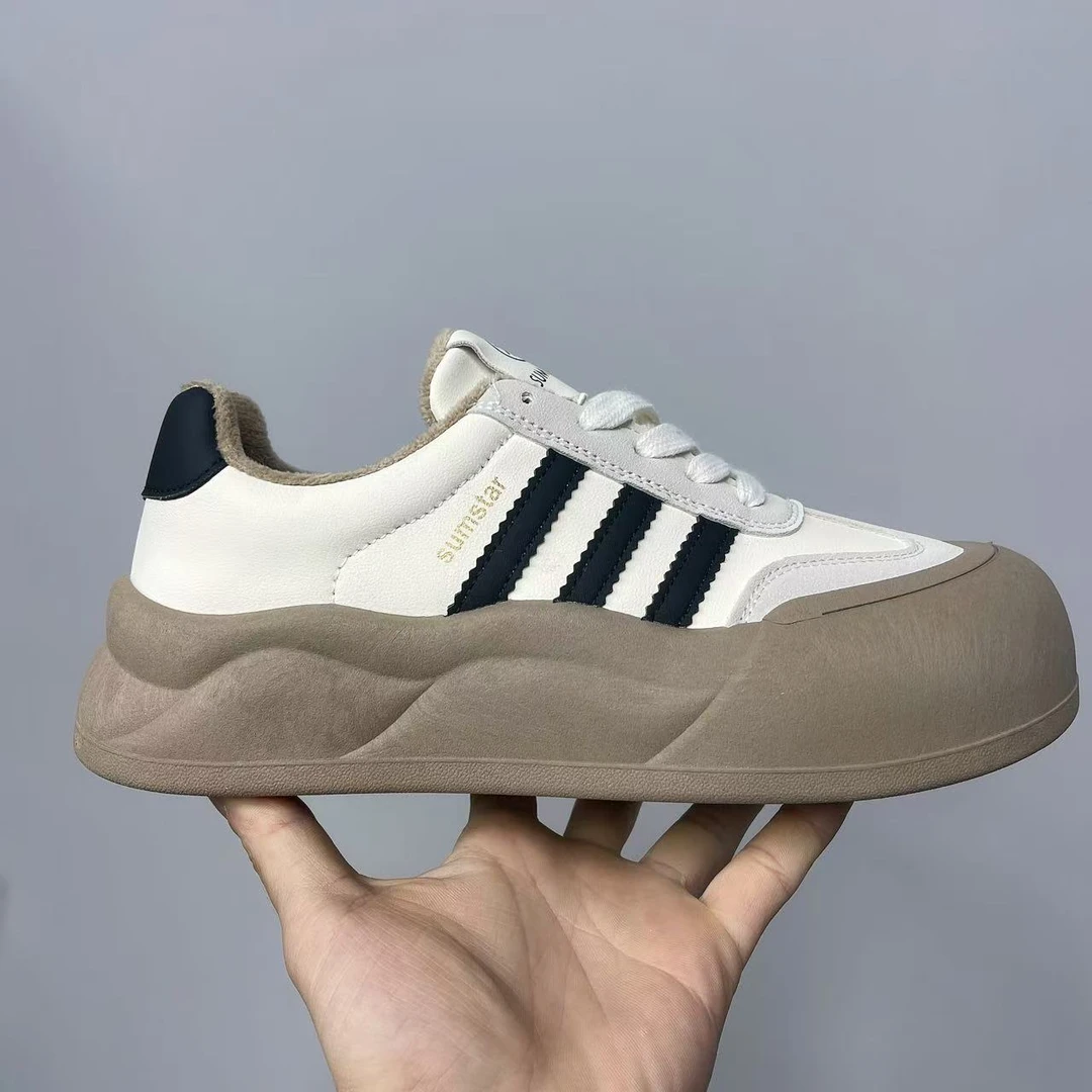 GL9307-1 加绒娃娃头小白鞋