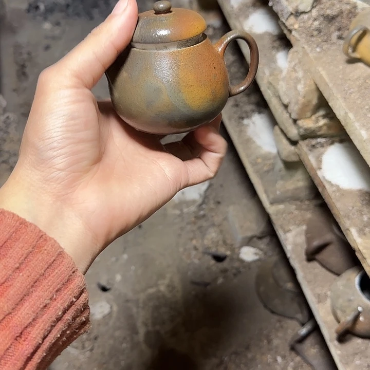 紫砂茶壶坭兴陶柴烧