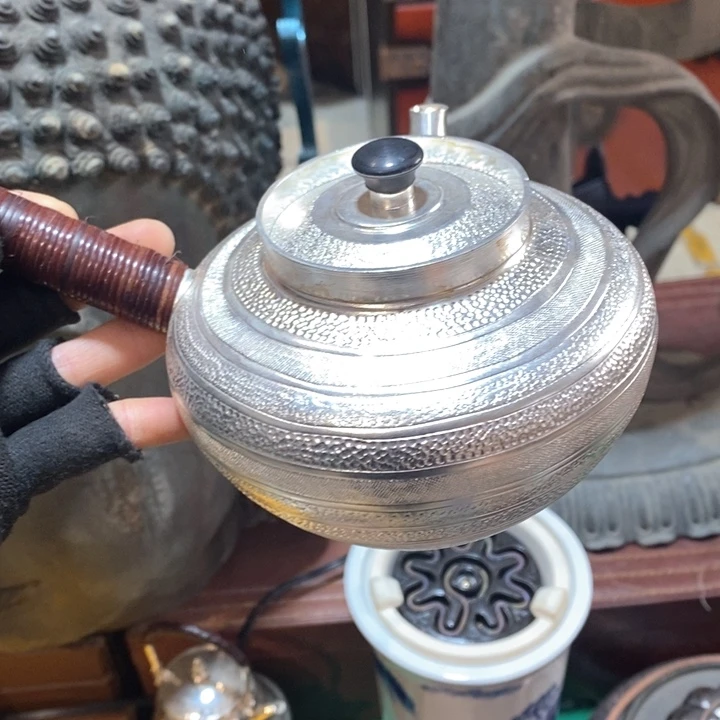 蜜安罐瓷香炉锡茶则