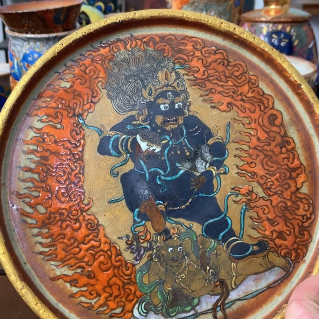 手工制作的一款黑财神盘