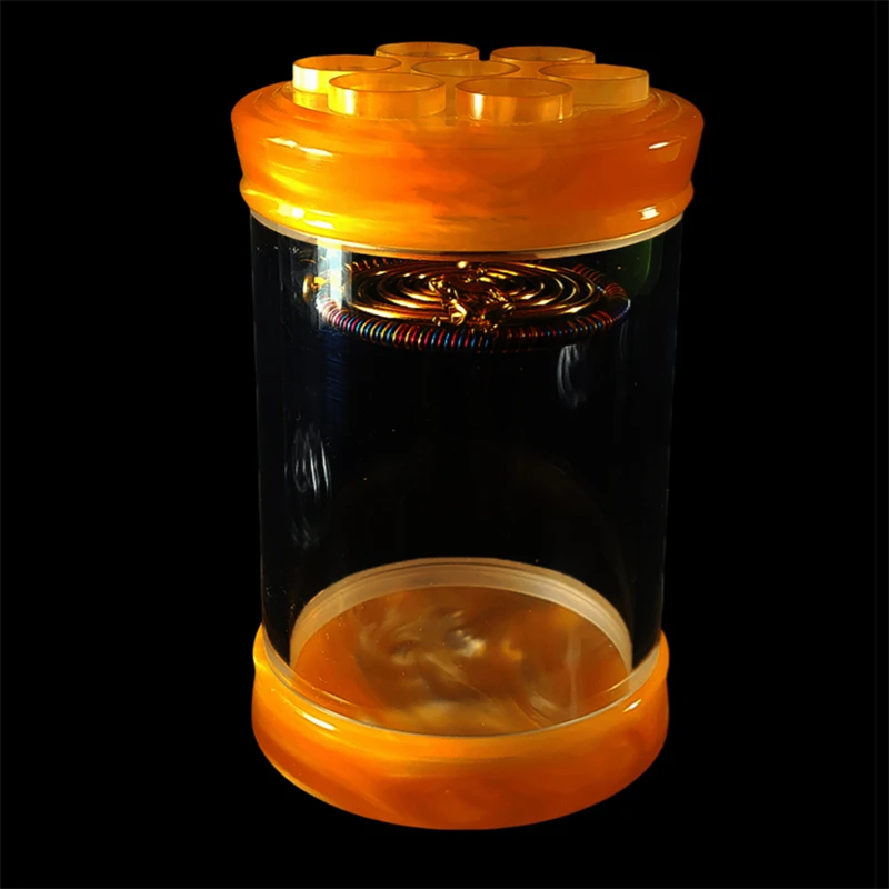 罐王•S84•蜜珀金樽•徐一舟黄铜青蛙簧黄蜜蜡蝈蝈虫罐子60*100