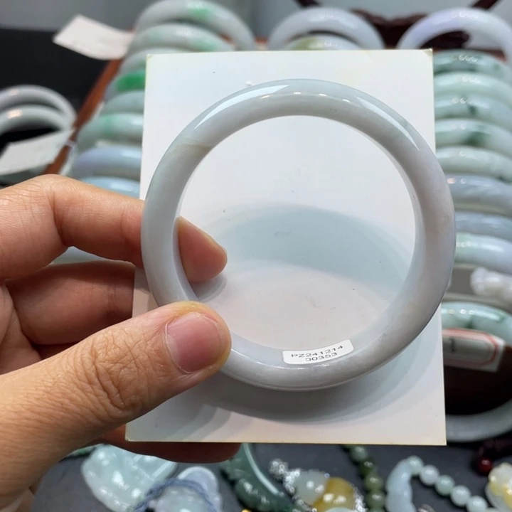 翡翠手镯未镶嵌纯天然A翡翠手镯福利54.5