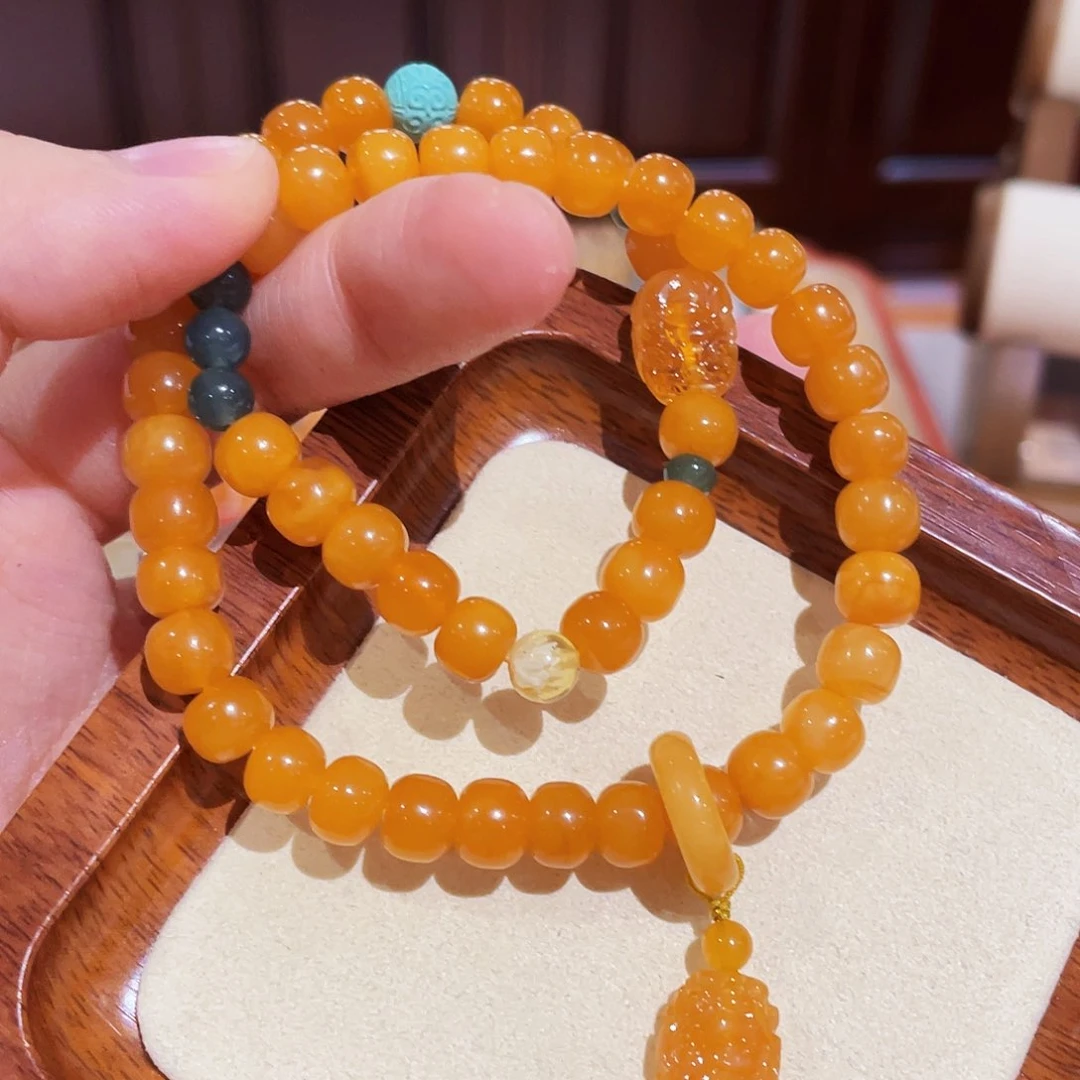 蜜蜡手链未镶嵌手串