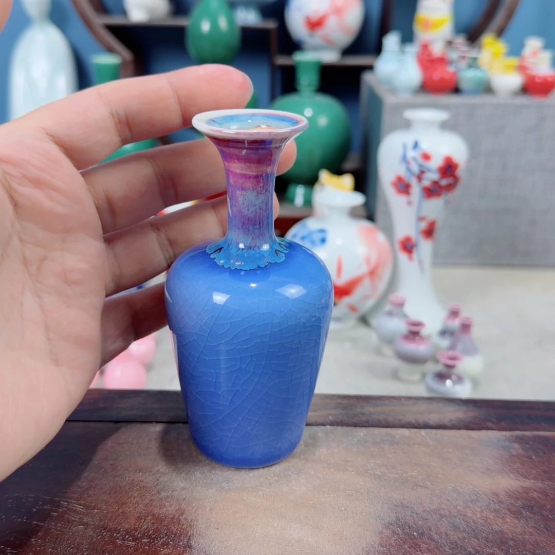 陶瓷手工小花器摆件