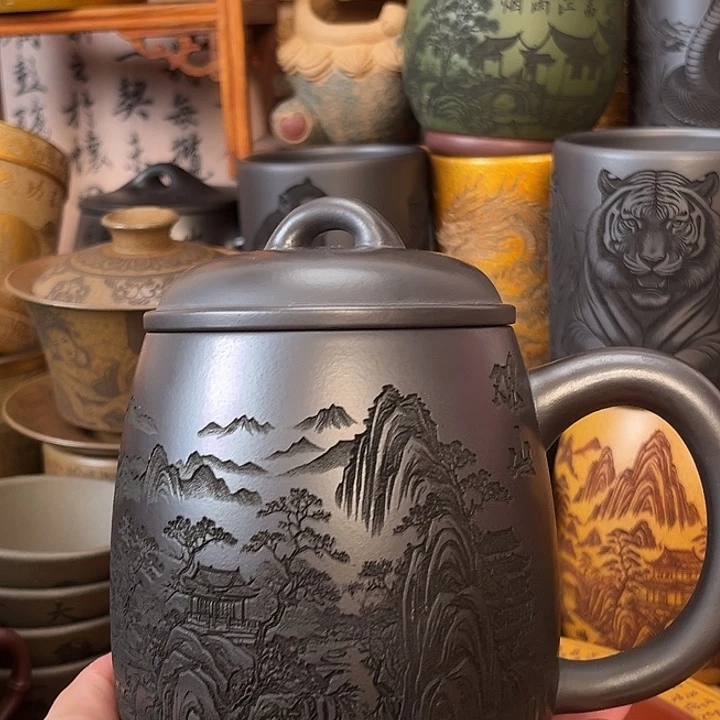 茶杯紫砂宜兴紫砂茶杯正品