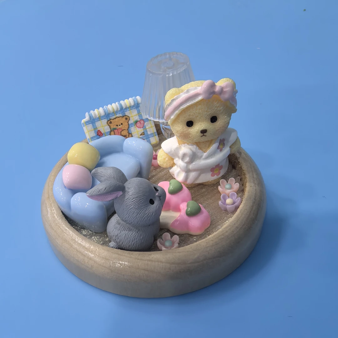 睡衣小熊可爱手作diy配件卡通创意手工材料包饰品