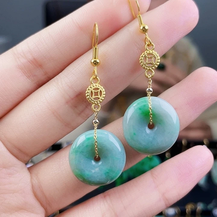 翡翠耳饰未镶嵌饰品