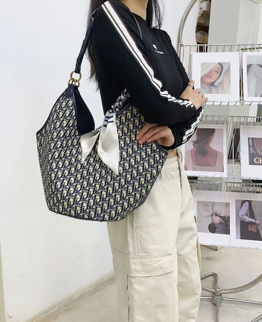 拉链暗袋纯色单肩百搭复古单肩包小众休闲腋下欧美复古蓝色托特包