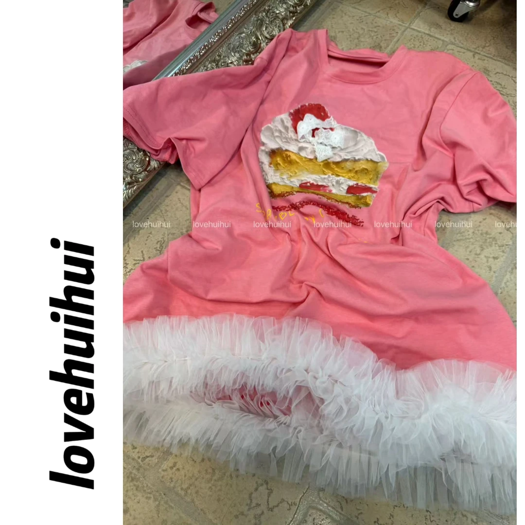 lovehuihui《慕斯蛋糕·粉》公主时尚休闲裙
