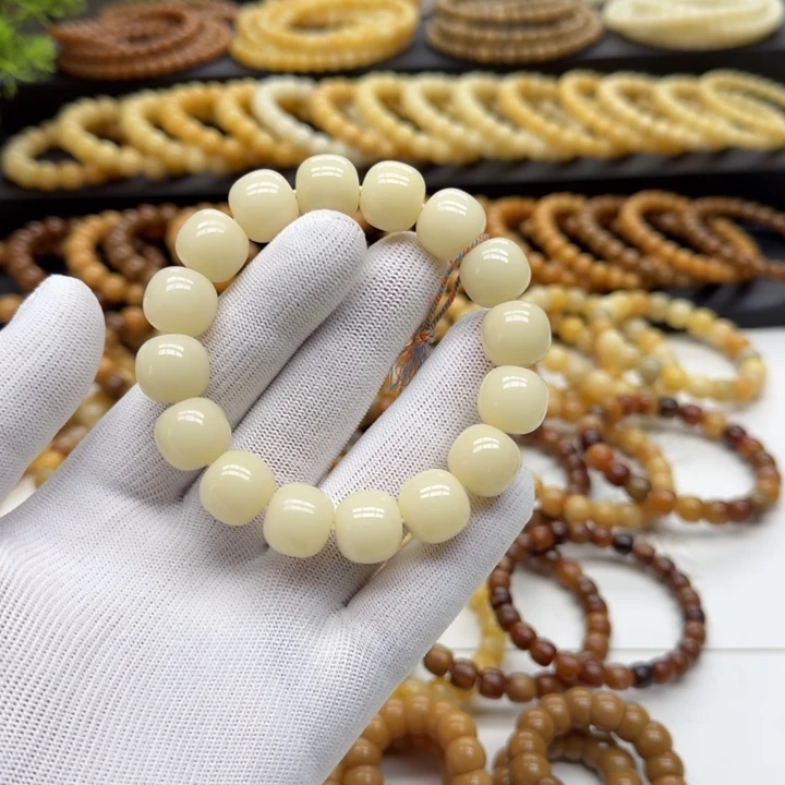 手串菩提根/象牙果14*15微瑕5年