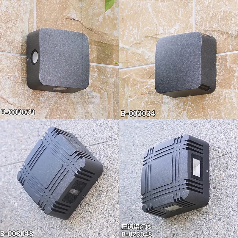 几何十字星光射灯壁灯户外围墙廊铸铝足功率床头客厅防水led墙灯