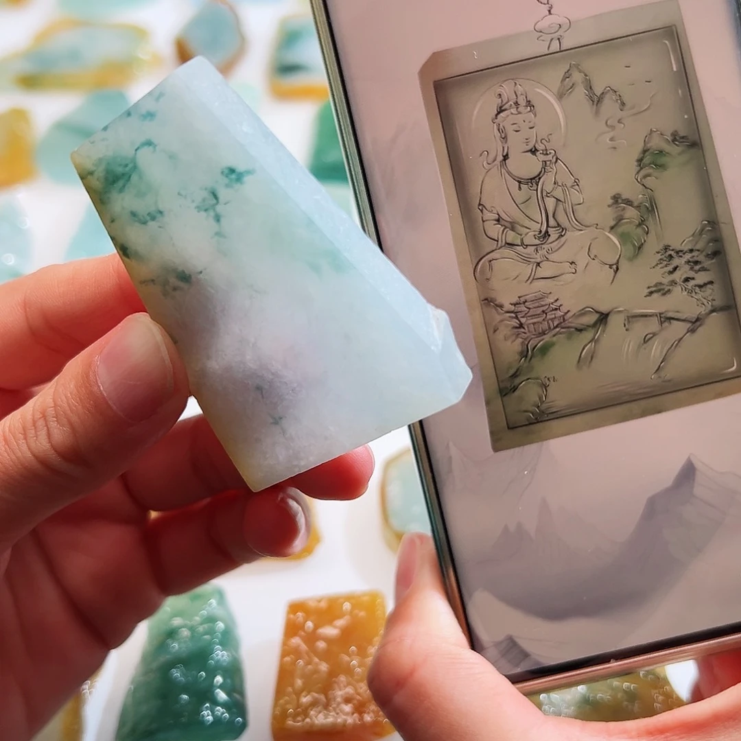 定制翡翠未镶嵌翡翠定制