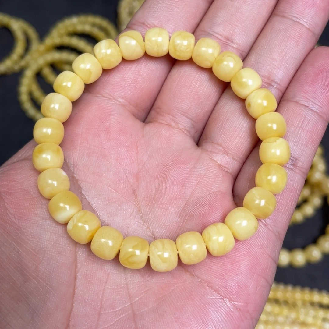 蜜蜡未镶嵌裸石蜜蜡手串8.3mm